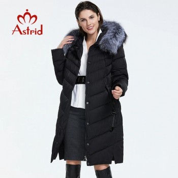 Astrid 2019 Winter new arrival down jacket women with a fur collar loose clothing outerwear quality women winter coat FR-2160 Black Green Gray